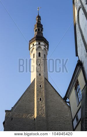 Old Tallinn city hall Raekoja Plats Estonia