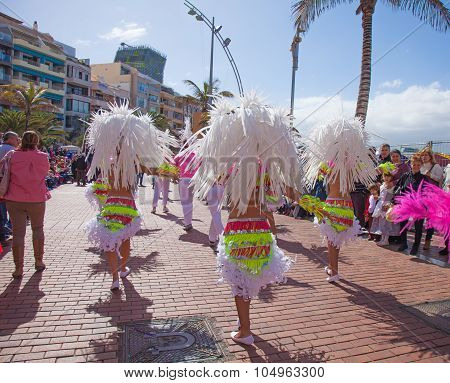 Las Palmas De Gran Canaria Beach Carnival 2015 Parade On The Las Canteras