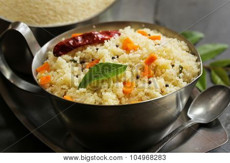 Upma - South Indian Breakfast made with semolina