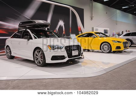 Audi A3 And Audi Tts  On Display.