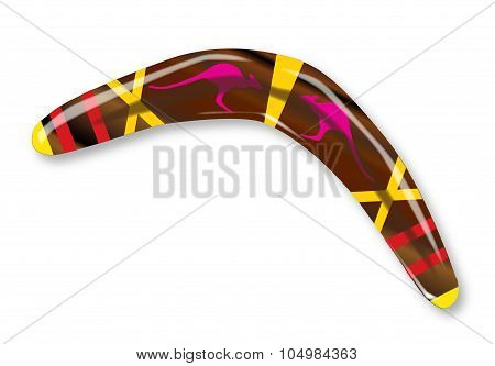 Decorated Boomerang