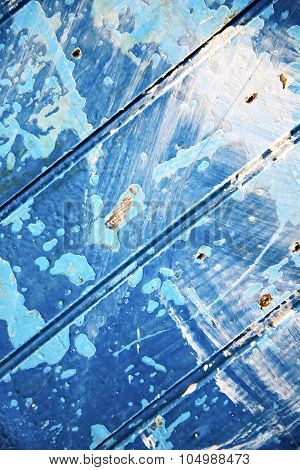 Nail Stripped   The Blue Wood Door And Rusty