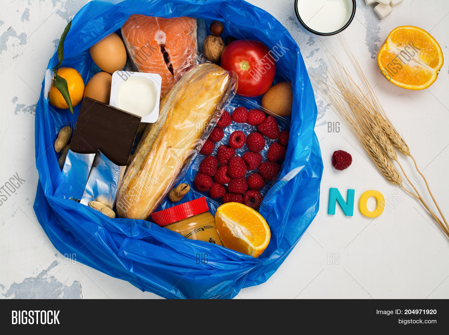 Good Food Trash Bag. Image & Photo (Free Trial) Bigstock