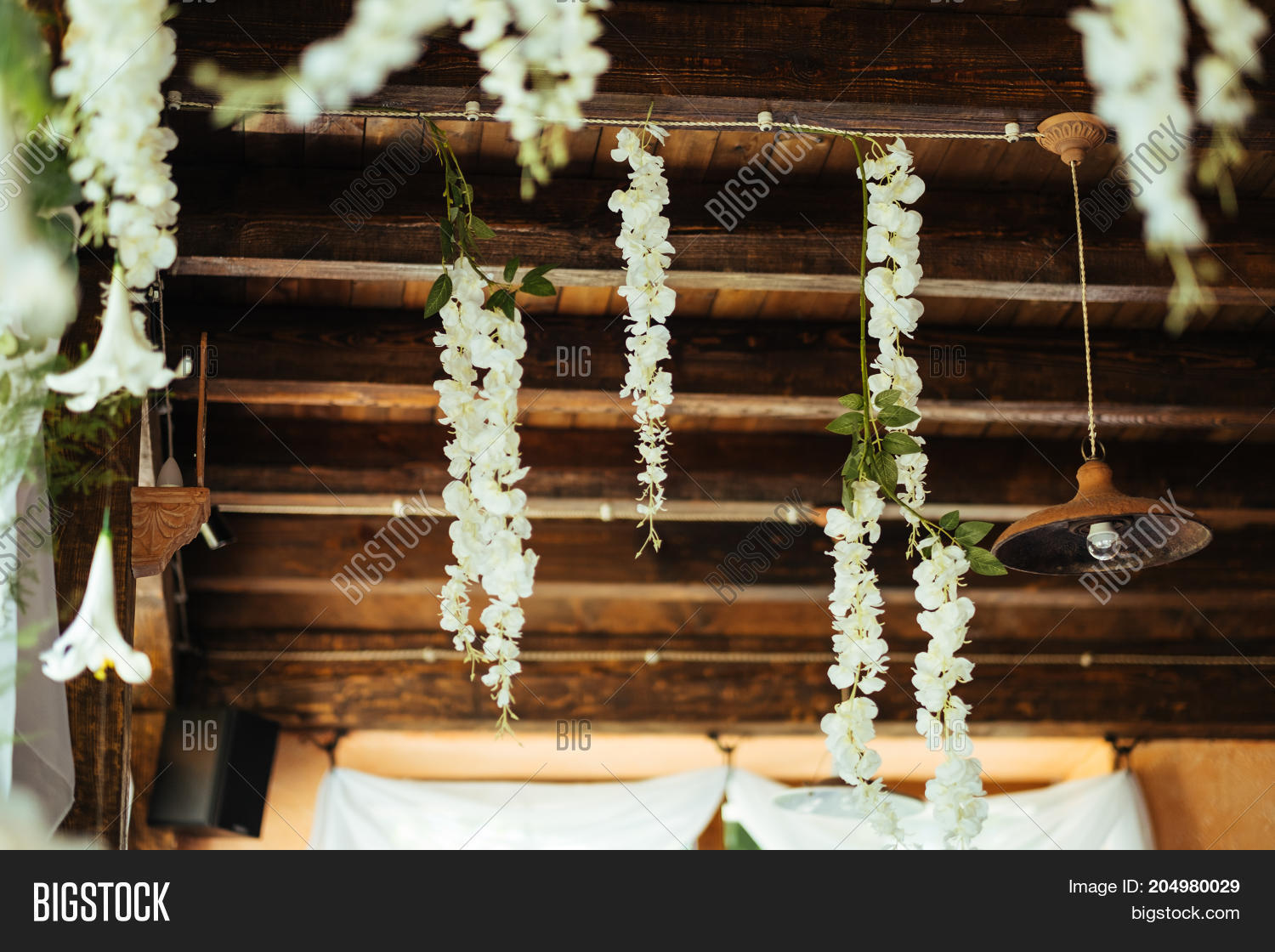 Hanging White Flowers