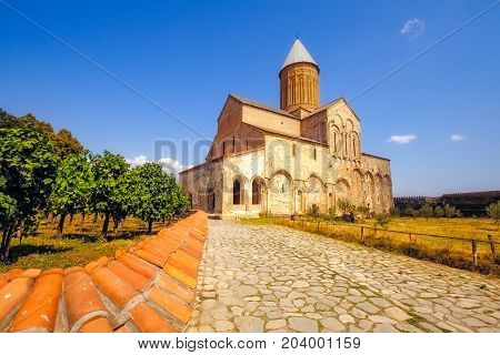 Historical Alaverdi Monastery In Kakheti Region, Georgia