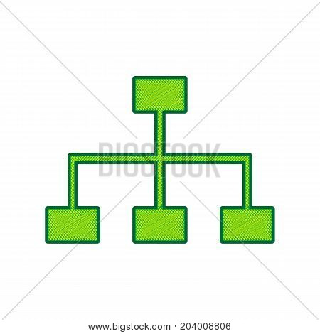 Site map sign. Vector. Lemon scribble icon on white background. Isolated
