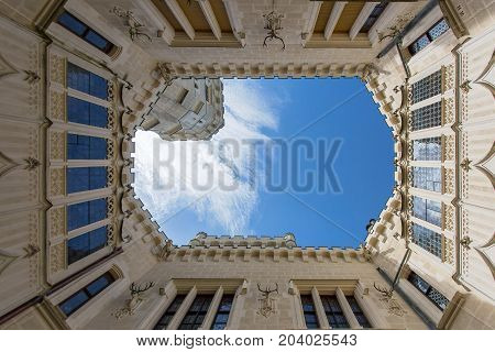 Hluboka Nad Vltavou Castle In Czech Republic