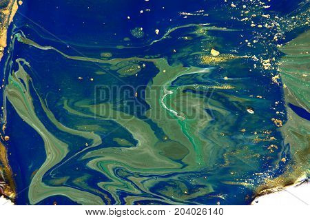 Marbled Abstract Background. Liquid Marble Pattern. Colorful Marble Backdrop. Golden Glitter Texture