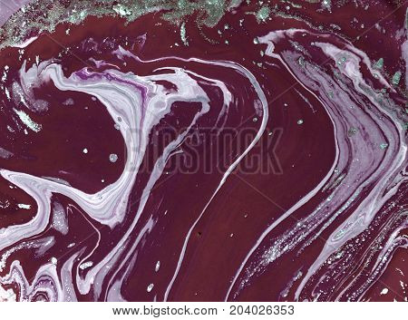 Marbled Abstract Background. Liquid Marble Pattern. Colorful Marble Backdrop. Golden Glitter Texture
