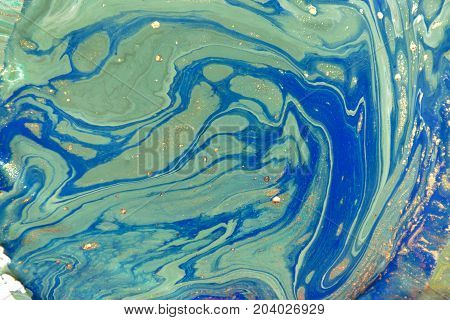 Marbled Abstract Background. Liquid Marble Pattern. Colorful Marble Backdrop. Golden Glitter Texture