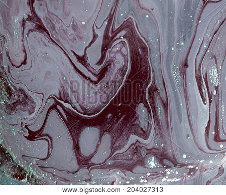 Marbled Abstract Background. Liquid Marble Pattern. Colorful Marble Backdrop. Golden Glitter Texture