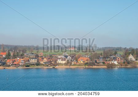 Town Of Kalvehave In Denmark