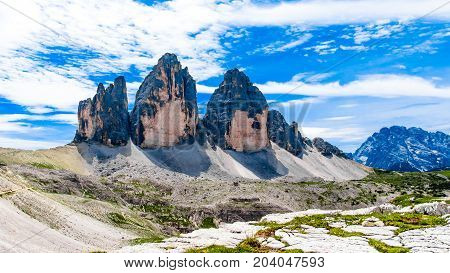 The Tre Cime di Lavaredo (Italian for 
