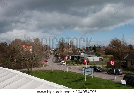 Town Of Gedesby In Denmark