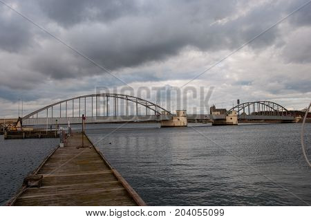 Guldborg Bridge In Denmark