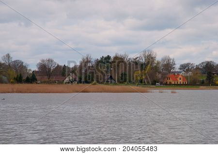 Countryside Village Near Praesto Fjord In Denmark