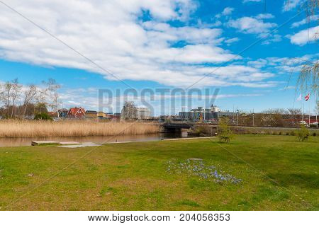 Nature In Town Of Koge In Denmark