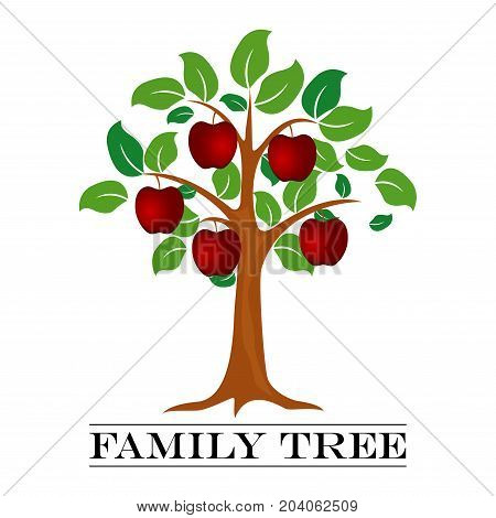 A vector illustration of Family Tree Template