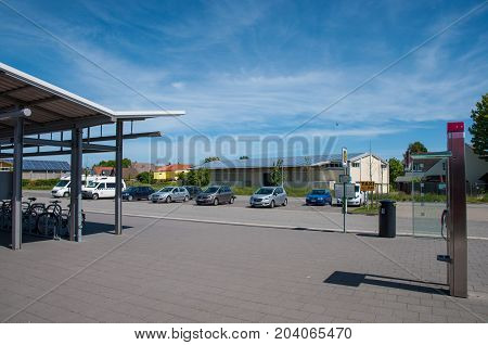 Burg Train Station In Germany