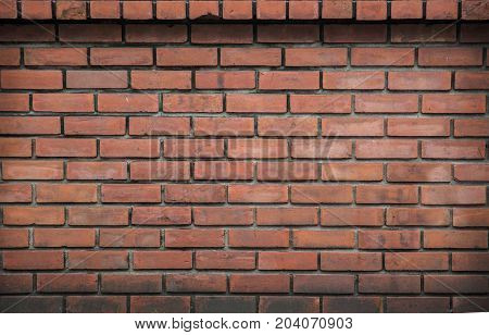 Old Red Grunge Brickwork Background