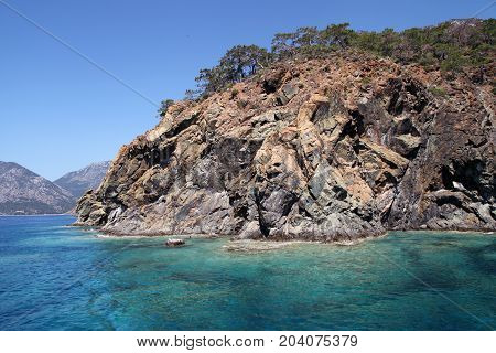 Mediterranean coasts from Adrasan, Kumluca, Antalya, Turkey