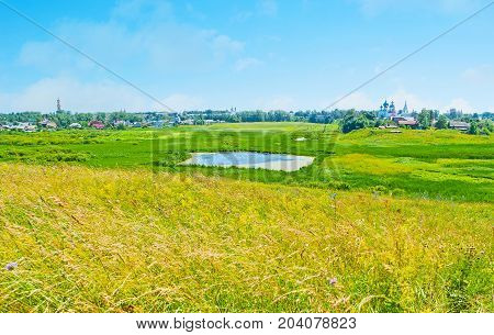 The Beauty Of Ilinskiy Meadow In Suzdal