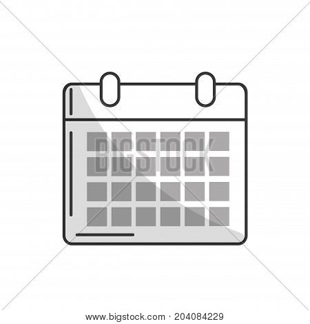 line calendar to organizar important events vector illustration