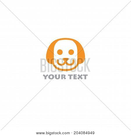 Dog Cute Logo Vector Template Illustration Design