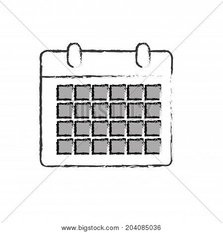 line calendar to organizar important events vector illustration