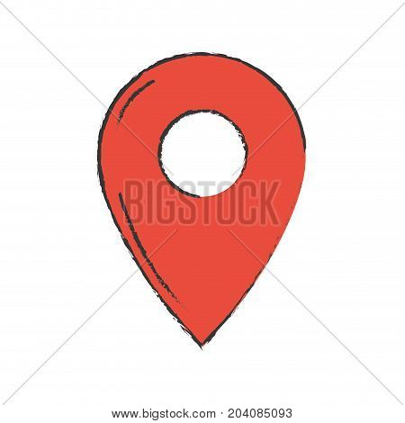 symbol ubication to explore map location vector illustration