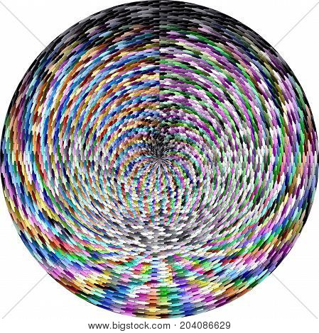 Abstract coloring background of the pastels rainbow  gradient with distortion,poolar coordinates,mosaic and lighting effects