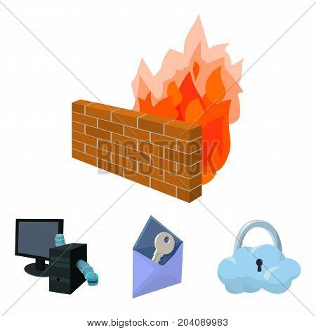 System, internet, connection, code .Hackers and hacking set collection icons in cartoon style vector symbol stock illustration .