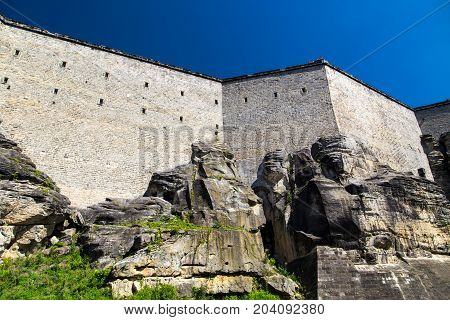 Konigstein Fortress In Germany At Summer Daytime