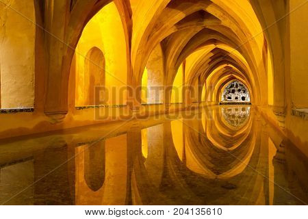 Real Alcazar In Seville, Andalusia