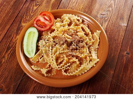 Pasta Mafalde With  Beef