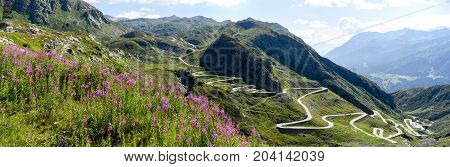 Tremola Old Road Which Leads To St. Gotthard Pass