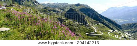 Tremola Old Road Which Leads To St. Gotthard Pass