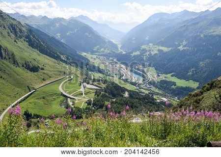 Tremola Old Road Which Leads To St. Gotthard Pass