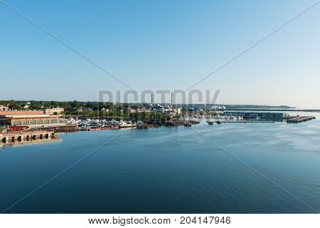 Charlottetown harbor and downtown Prince Edward Island Canada