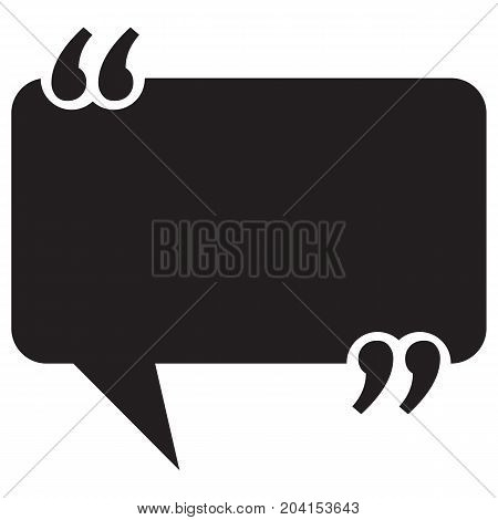 Your Quote Here Speech Bubble Quotation Text Advice