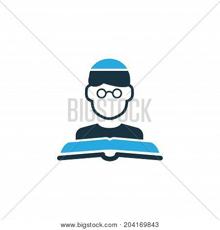 Premium Quality Isolated Person Element In Trendy Style.  Imam Colorful Icon Symbol.