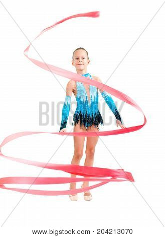 Young Girl Doing Gymnastics