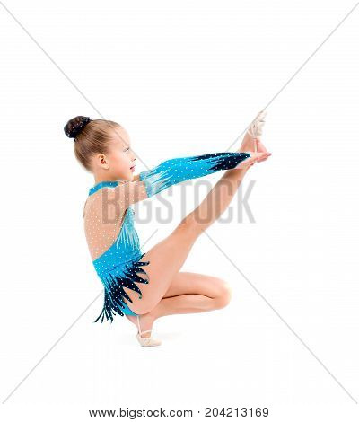 Young Girl Doing Gymnastics