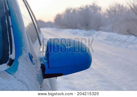 Car With Outside Mirror