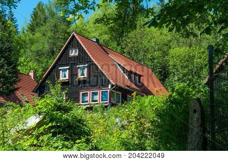 Mountain House In Village Of Schierke In Germany