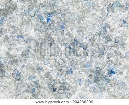 Background Of The Pieces Of Plastic Bottles