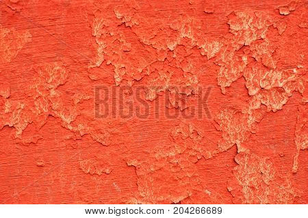 Texture Of Wall Painted With Red Lead