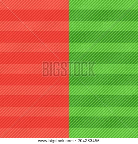 Abstract green and red christmas greeting card background horizontal line diagonal pattern design for brochure magazine poster leaflet print ad icon Vector illustration