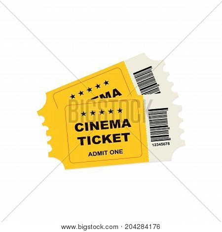 Tickets isolated on white background. vector illustration