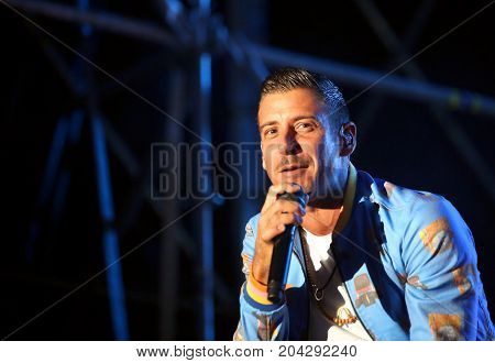 Vicenza, Vi, Italy - September 5, 2017: Live Concert Of Gabbani Francesco An Italian Singer-songwrit